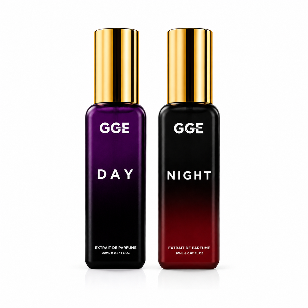 GGE Premium Day & Night Perfume Combo | 20ML x 2 Extrait De Parfum | Unisex