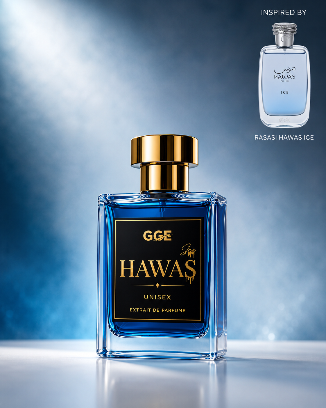 Hawas Ice Unisex Perfum – Long Lasting Luxury Fresh Aqua Fragrance | GGE