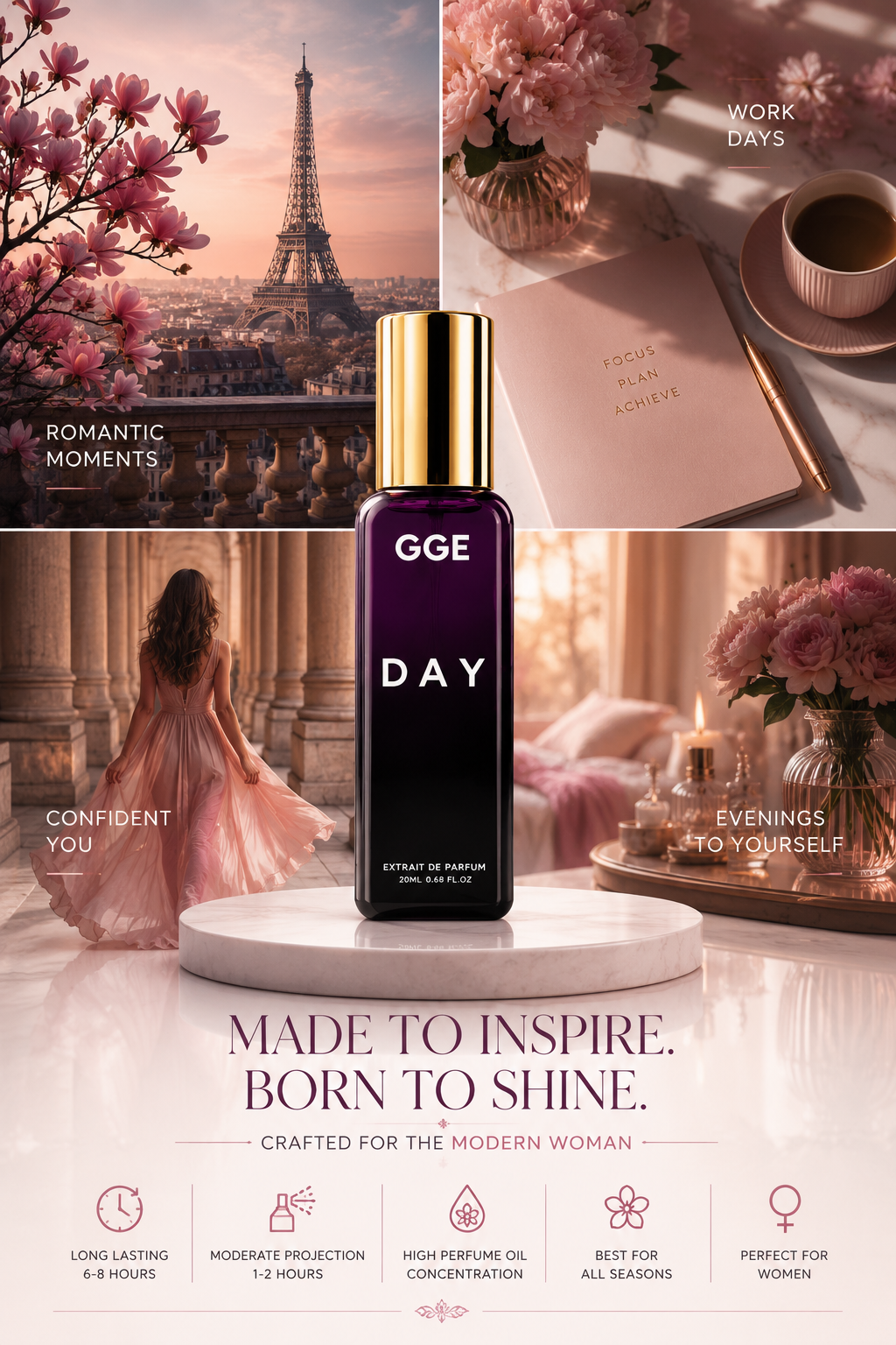GGE DAY 20ML Premium - Fresh Floral Luxury Fragrance | GGE